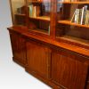 Georgian mahogany breakfront bookcase base