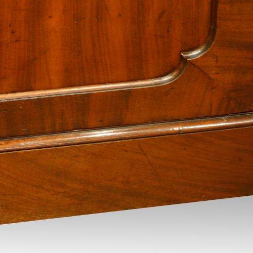 Georgian mahogany breakfront bookcase corner