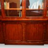 Georgian mahogany breakfront bookcase front view