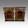 Pair of Victorian boulle cabinets
