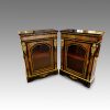 Pair of Victorian boulle cabinets detail