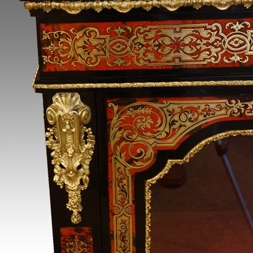 Pair of Victorian boulle cabinets gilt bronze mount