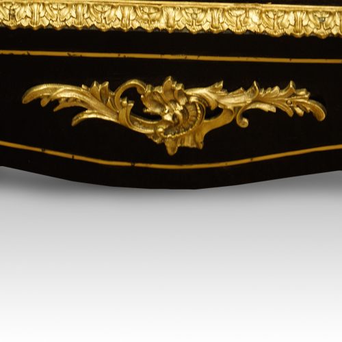 Pair of Victorian boulle cabinets mount to skirt