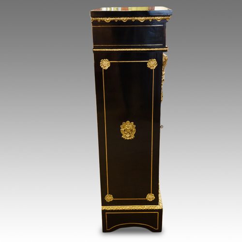 Pair of Victorian boulle cabinets side