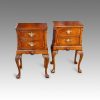 Pair of walnut bedside cabinets 1