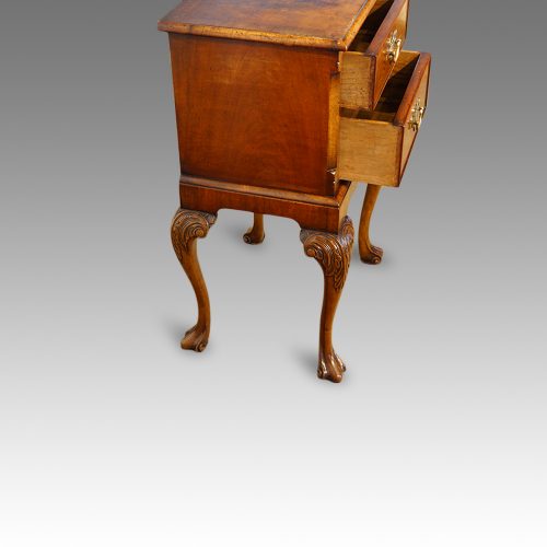 Pair of walnut bedside cabinets side