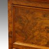 Victorian burr walnut chest of drawers moulding to drawer