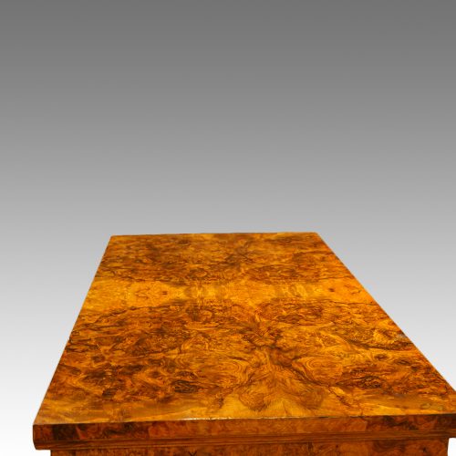 Victorian burr walnut chest of drawers top