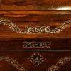 Antique rosewood inlaid MOP box edge top