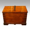 Antique teak merchant chest rear