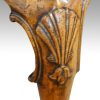 Antique walnut lowboy shell carving
