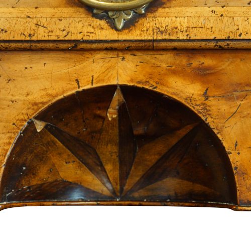 Antique walnut lowboy sunburst