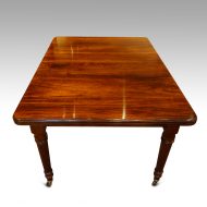 Edwardian mahogany small extending dining table end