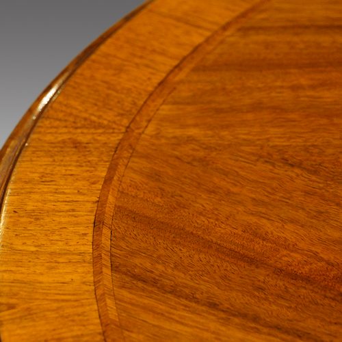 Edwrdian walnut extending dining table border