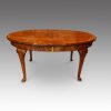 Edwrdian walnut extending dining table closed