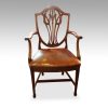 Hepplewhite style shieldback dining chairs set of 8 armchair front