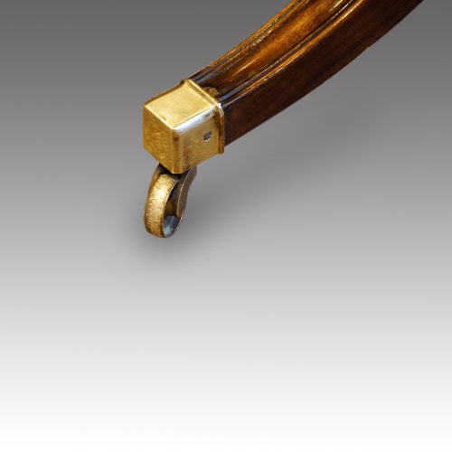 Leather revolving desk chair toe