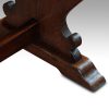 Oak refectory dining table foot