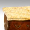 Pair of French bedside cabinets marble
