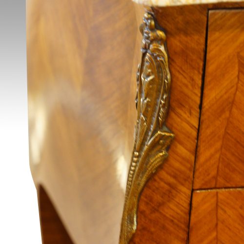 Pair of French bedside cabinets mount