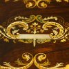 Victorian inlaid rosewood fitted box centre top