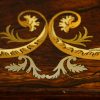 Victorian inlaid rosewood fitted box inlay edge