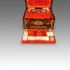 Victorian inlaid rosewood fitted box interior tray
