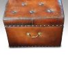 Victorian leather ottoman end