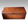 Victorian leather ottoman rear