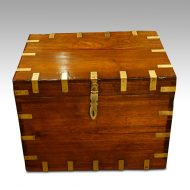 Victorian teak military chest