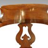 Victorian walnut revolving desk chair back rail