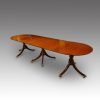 Antique mahogany 3 pillar dining table