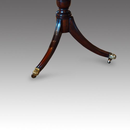 Antique mahogany 3 pillar dining table base (2)
