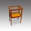 Edwardian inlaid curio display cabinet