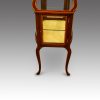 Edwardian inlaid curio display cabinet end