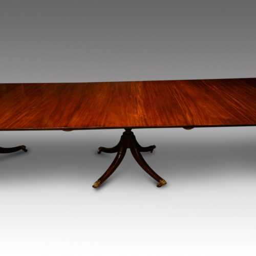 Edwardian mahogany 12ft long dining table side