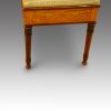 Edwardian satinwood inlaid duet stool end