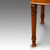 Edwardian satinwood inlaid duet stool leg