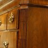 George I walnut chest on chest flutes