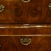 George I walnut chest on chest oysters