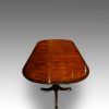 George V mahogany 3 pillar dining table end