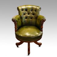 Maple & Co Edwardian revolving desk chair