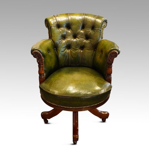 Maple & Co Edwardian revolving desk chair