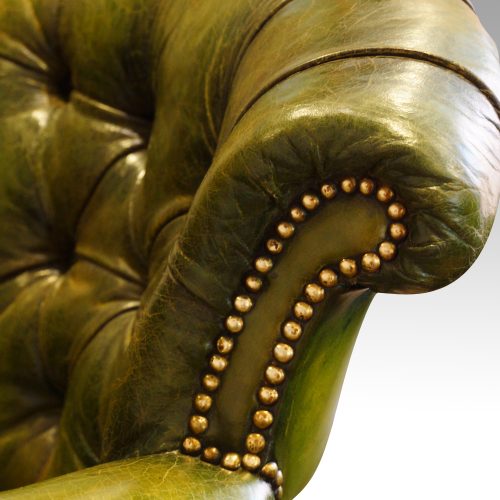 Maples Edwardian revolving desk chair back roll