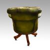 Maples Edwardian revolving desk chair rear