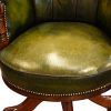Maples Edwardian revolving desk chair seat