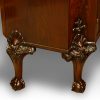 Maples serpentine mahogany side cabinet legs at side