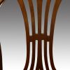 Set of 8 mahogany Hepplewhite dining chairs detail splat