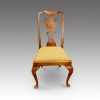Set of 8 walnut Queen Anne style dining chairs side chair seat