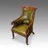 William IV mahogany bergere chair
